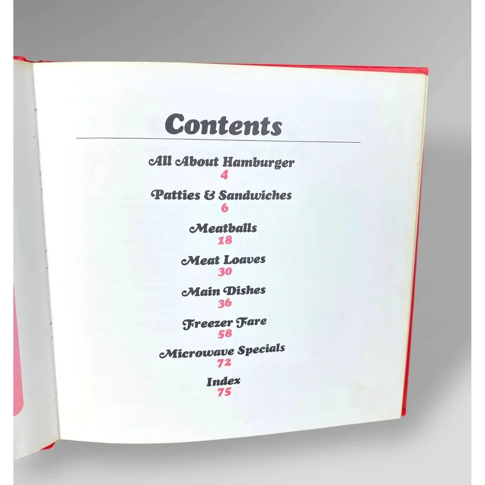 Betty Crocker Hamburger Cookbook 1973 Vintage Recipe‎ Book First Printing
